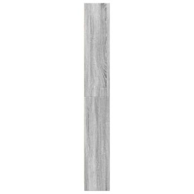Boekenkast 80x24x176 cm bewerkt hout grijs sonoma eikenkleurig