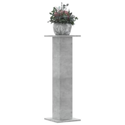 Plantenstandaards 2 st 30x30x95 cm bewerkt hout betongrijs Plantenstandaards 2 st 30x30x95 cm bewerkt hout betongrijs