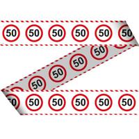Afzetlint Verkeersbord 50 Jaar (15m) - thumbnail