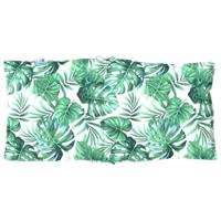 Stoelkussens 6 st lage rug bladpatroon oxford stof - thumbnail