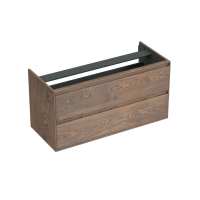 Onderkast Forzalaqua Reno 120x51x60 Cm 2 Lades Softclose Eiken Havanna Onderkast Forzalaqua Reno 120x51x60 Cm 2 Lades Softclose Eiken Havanna
