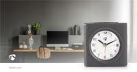 Analoge Bureauklok | Lamp | Grijs - thumbnail