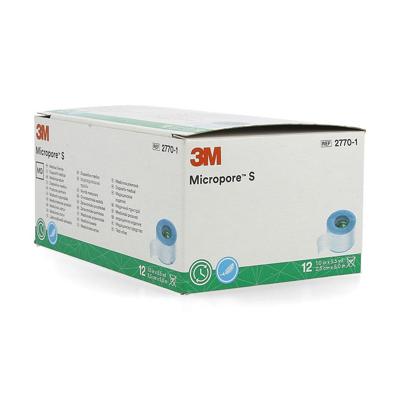 Micropore S 3m Hechtpleister 2,5x500cm 12