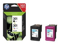 HP Inktcartridge 301 n9j72ae zwart magenta cyaan geel