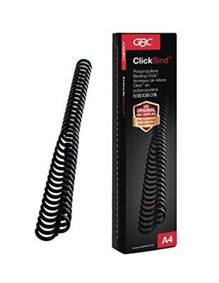 GBC ClickBind bindruggen, doos van 50 stuks, 8 mm, zwart