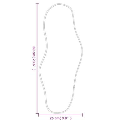 VidaXL Wandspiegel 60x25 cm zwart