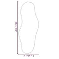 VidaXL Wandspiegel 60x25 cm zwart - thumbnail