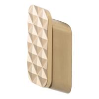 Handdoekhaak Medium Geesa Shift Met Diamantpatroon Geborsteld Goud - thumbnail