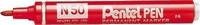 Pentel merkstift pen n50B - rood - Q631302 - thumbnail