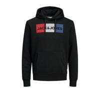 JACK & JONES ESSENTIALS hoodie JJECORP met logo zwart - thumbnail