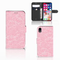 Apple iPhone Xr Hoesje White Flowers - thumbnail