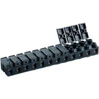 612138 Kroonsteen Flexibel: -6 mm² Massief: -6 mm² Aantal polen: 12 1 stuk(s) Zwart - thumbnail