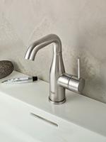 GROHE Essence new Wastafelkraan Opbouw - uitloop 11.4cm - M-size - waste - supersteel 23462dc1 - thumbnail