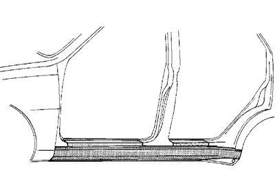 PLAATWERKDEEL Dorpel 4-deurs L 5880103