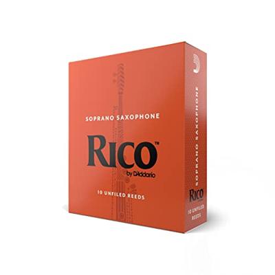 D&apos;Addario Woodwinds RIA1030 Rico Sopraansaxofoonriet, 3.0, 10-pack, Unfiled