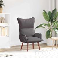 Fauteuil Grijs 69 x 74 x 93 cm Kunstleer - thumbnail