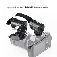 Saramonic sr-m3 mini-microfoon met geïntegreerde verlichting voor DSLR-/camcorder zwart - thumbnail