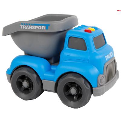 Cilgro Mini club kiepauto met licht en geluid, 16 cm groot blauw