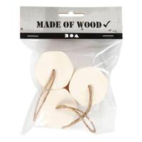 Creativ Company Hanger houten doosje, 3st. - thumbnail