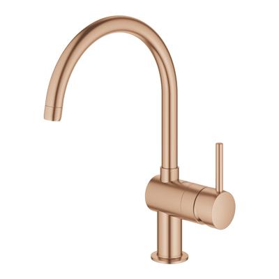GROHE Minta Keukenkraan - hoog - draaibare ronde uitloop - warm sunset geborsteld 32917DL0