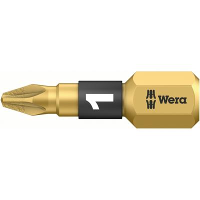 Wera Bit | 1/4 inch PZD 1 lengte 25 mm | BiTorsion, diamantgecoat - 05056700001 Wera Bit | 1/4 inch PZD 1 lengte 25 mm | BiTorsion, diamantgecoat - 05056700001