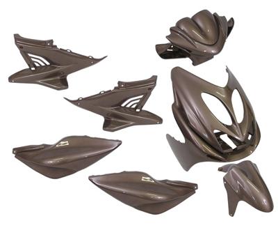 Edge Plaatset 9-delig voor yamaha aerox tot bouwjaar 2014 - audi bruin