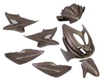 Edge Plaatset 9-delig voor yamaha aerox tot bouwjaar 2014 - audi bruin - thumbnail