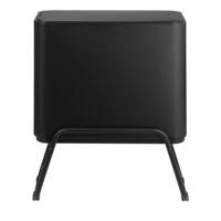 Prullenbak Duo op pootjes - matzwart - metaal/kunststof - 28 + 12 liter - Leen Bakker - thumbnail