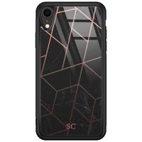 iPhone XR glazen hoesje ontwerpen - Marble grid - thumbnail