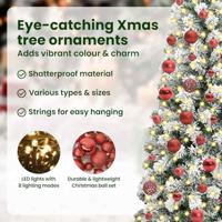 VidaXL Kunstmatige inklapbare kerstboom groen en wit 180 cm - thumbnail