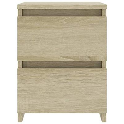 Nachtkastje 30x30x40 cm bewerkt hout sonoma eikenkleurig Nachtkastje 30x30x40 cm bewerkt hout sonoma eikenkleurig