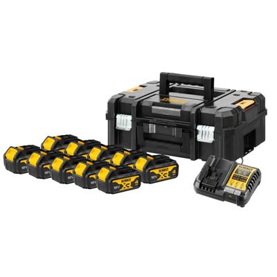 DeWALT DCB182PAK Starterset 10x DCB182 Accu 4.0Ah 18V XR + Multilader DCB1104 in TSTAK