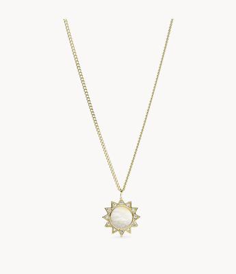 Fossil ketting Vintage Glitz JF03425710 goudkleur Fossil ketting Vintage Glitz JF03425710 goudkleur
