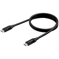 EDIMAX UC4-010TB V2 USB-kabel USB 4.0, Thunderbolt 3 USB-C stekker 1.00 m Zwart - thumbnail