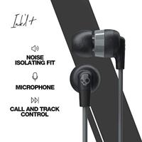 Skullcandy Ink'd+ In-Ear Bedrade Oordopjes, Microfoon, Werkt met Bluetooth-apparaten en Computers - Zwart - thumbnail