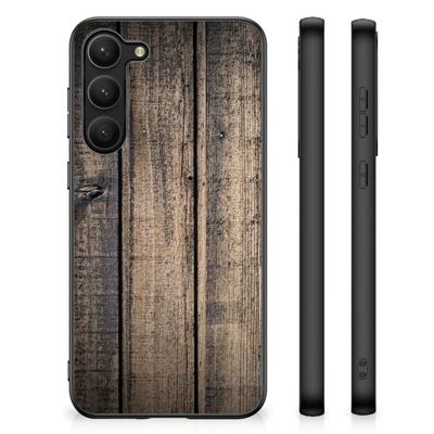 Samsung Galaxy S23 Plus Houten Print Telefoonhoesje Steigerhout Samsung Galaxy S23 Plus Houten Print Telefoonhoesje Steigerhout