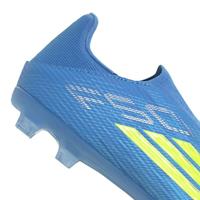 adidas F50 League Veterloze Gras / Kunstgras Voetbalschoenen (MG) Blauw Neongeel - thumbnail