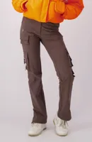 Black Bananas Clip Cargobroek Dames Bruin - Maat XL - Kleur: Bruin | Soccerfanshop - thumbnail