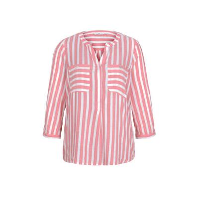 Tom Tailor gestreepte top roze/wit Tom Tailor gestreepte top roze/wit