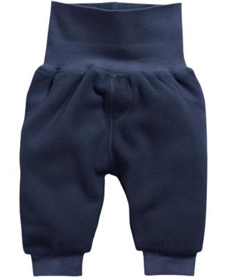 Playshoes Schnizler babybroekje fleece Blauw Melange-74 Playshoes Schnizler babybroekje fleece Blauw Melange-74