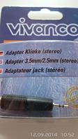 Vivanco Adapterkabel 2,5 mm/3,5 mm 2,5 mm M 3,5 mm FM zwart interface en voeding - thumbnail