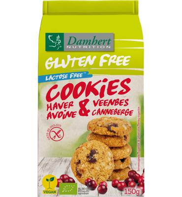 Damhert Damhert Haverkoekjes Cranberry Glutenvrij Bio (150g)