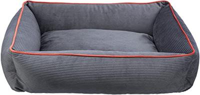 TRIXIE bijzonder zacht en gezellig hondenbed Romy met antislip bodem, hoekig, 75 x 60 cm, grijs - 37666