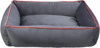 TRIXIE bijzonder zacht en gezellig hondenbed Romy met antislip bodem, hoekig, 75 x 60 cm, grijs - 37666 - thumbnail