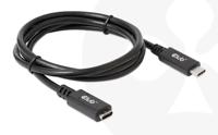 club3D CAC-1531 USB-C-kabel USB 3.2 Gen1 USB-C stekker, USB-C bus 1.00 m Zwart - thumbnail
