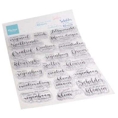 Marianne Design • clear stamps kleurige groetjes