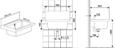Cornat Wandspoelbak Kst 550 Wi - WAGB5500 Cornat Wandspoelbak Kst 550 Wi - WAGB5500