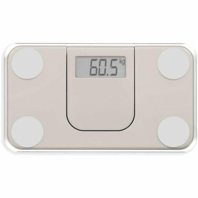 Mini elektronische weegschaal - LIVOO - DOM532C - Max. 180 kg - LCD - Gehard glas - Automatisch aan/uit - Crème