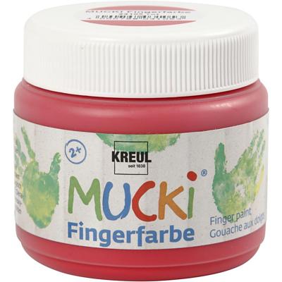 Creativ Company Mucki vingerverf - rood, 150ml