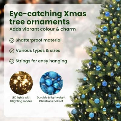 Kunstkerstboom met scharnier 300 LEDs Groen 210 cm PVC en PE